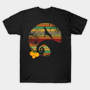 Doberman Pumpkin Halloween Vintage T-Shirt